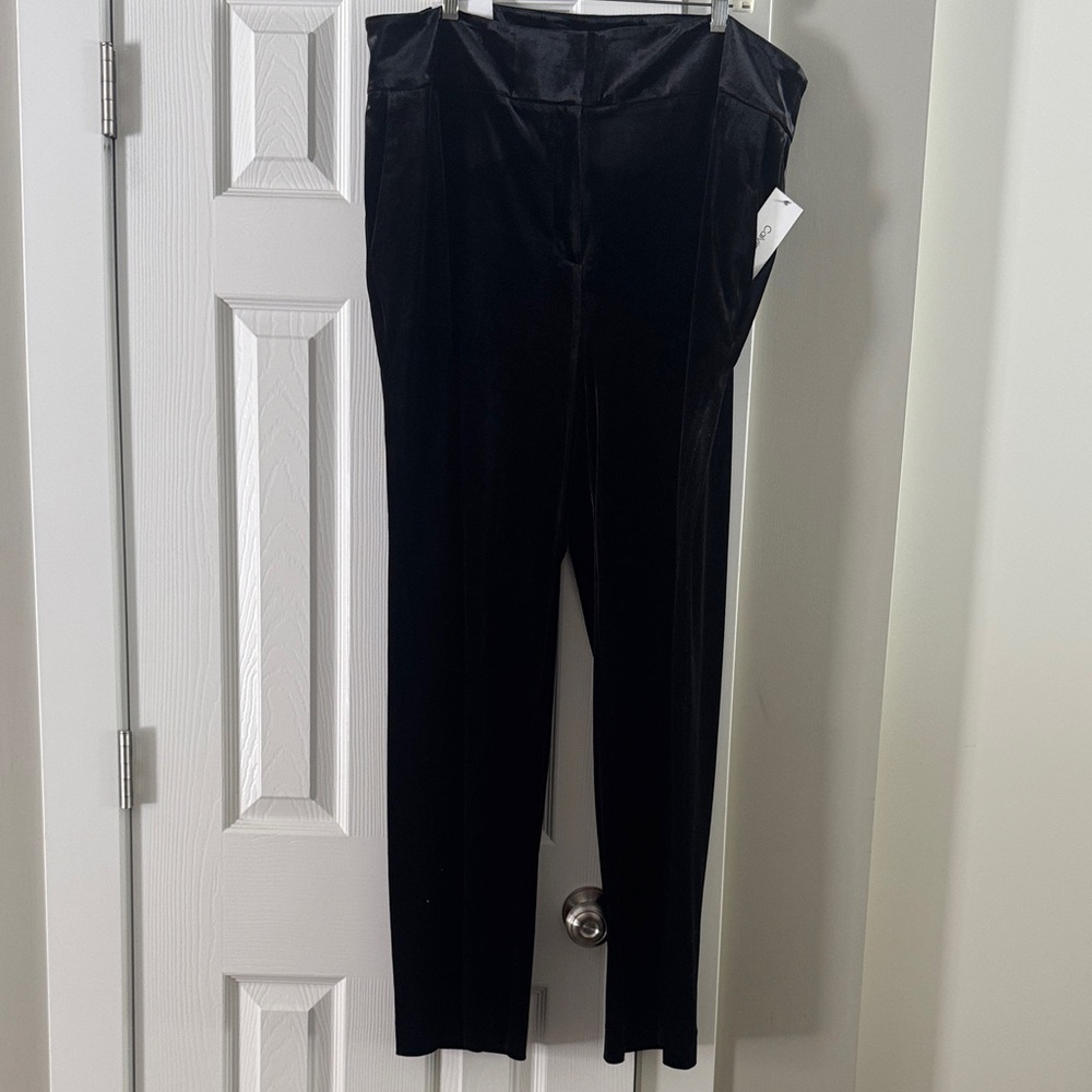 Calvin Klein Whitney Pant - Classic Black Velour